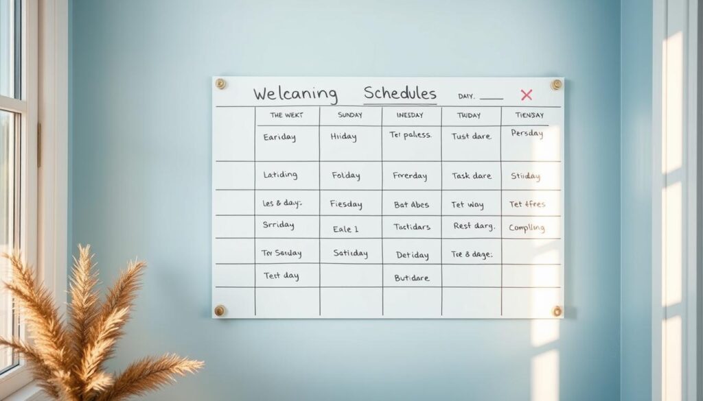 Cleaning Schedule Example