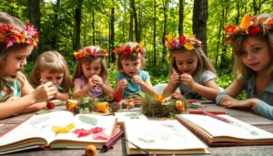 kids Nature Crafts: Leaf Rubbings, Rock Painting, and More