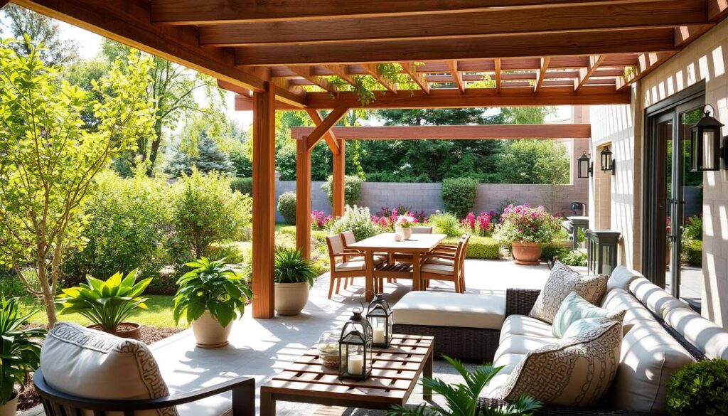 Pergola and Outdoor Furniture