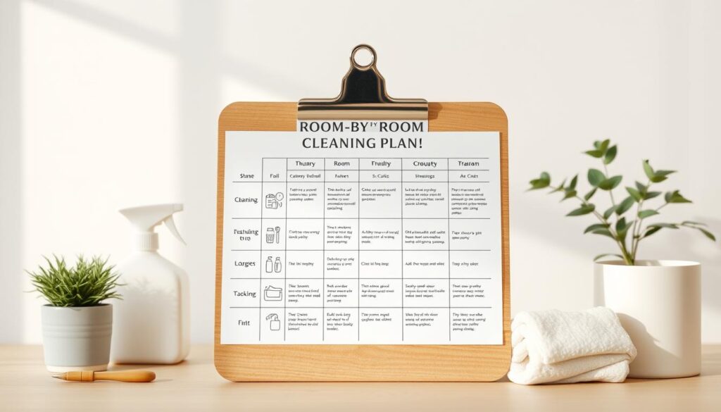 Room-by-Room Cleaning Plan