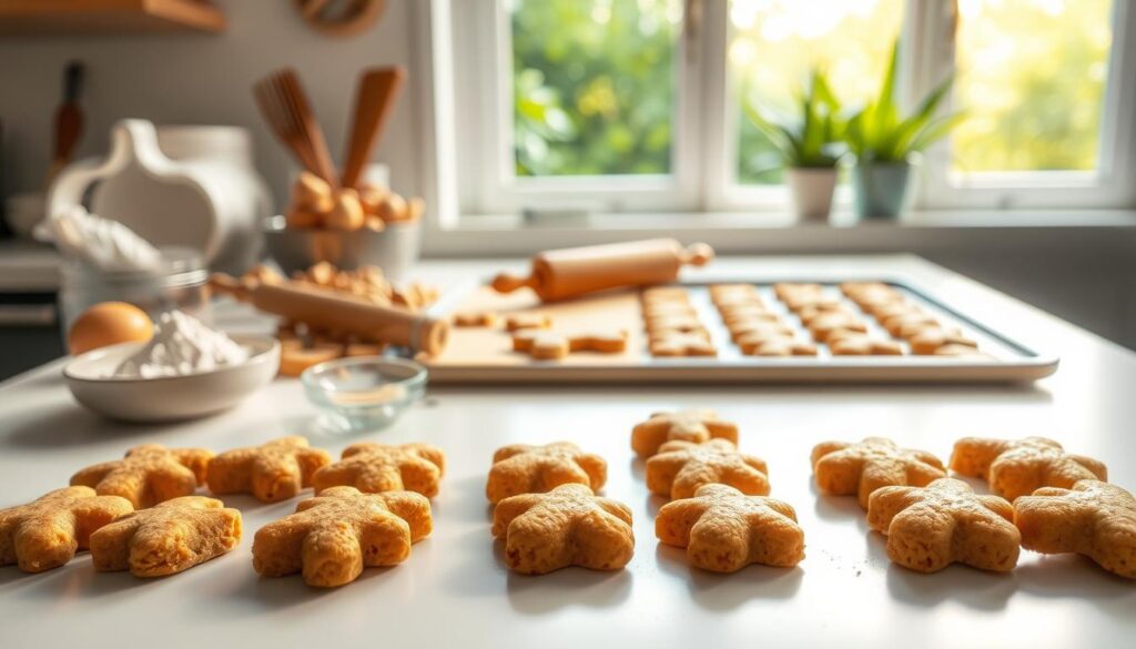 dog treats baking process